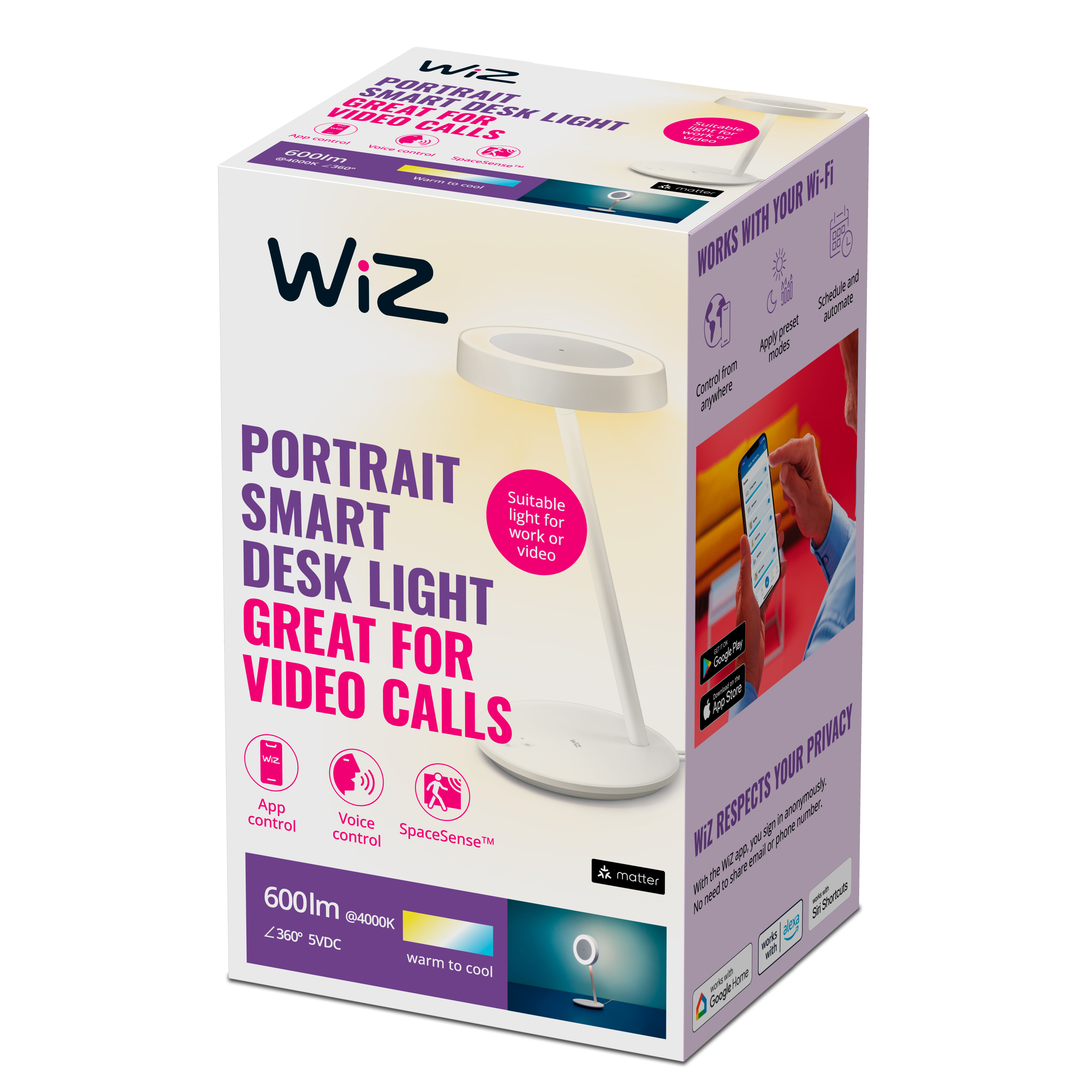 Wiz Portrait Desk Lamp