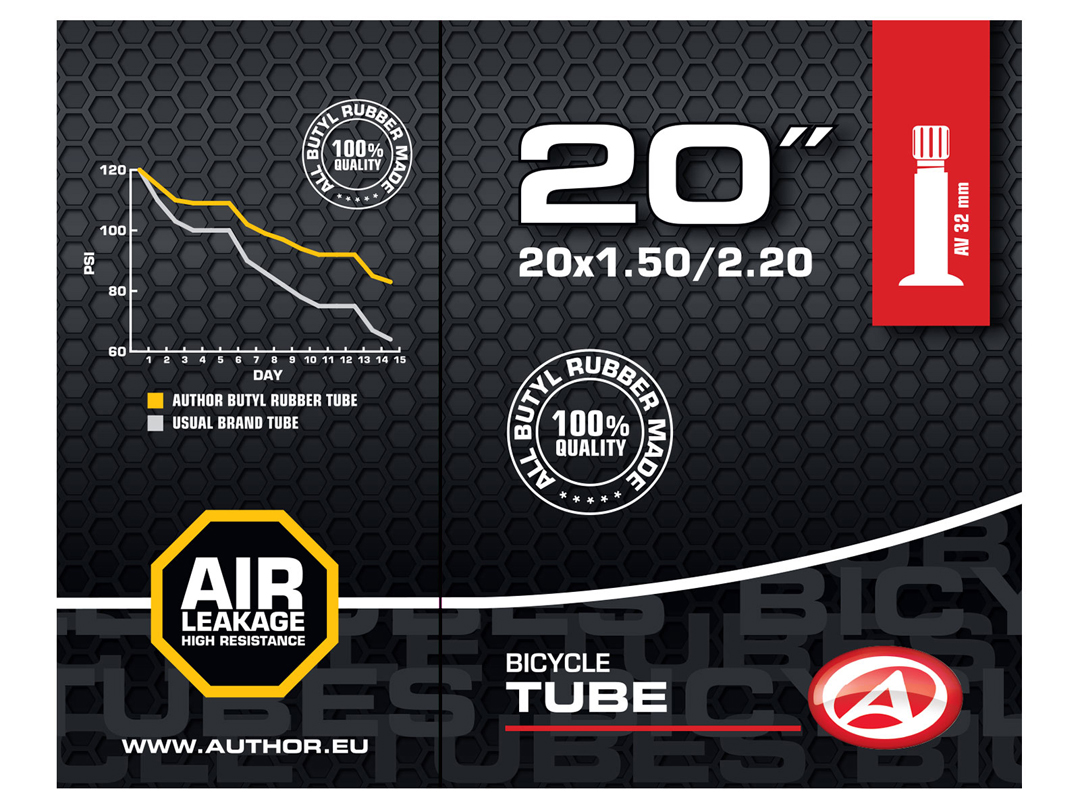 Reiðhjólaslanga CMP 20"x 1,5/2,20 AV32