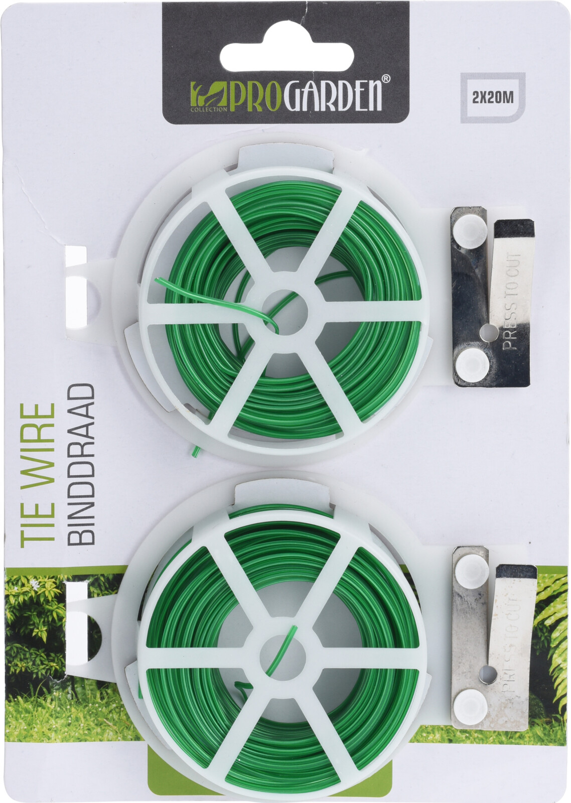 Bindivír græn 2stk 20m