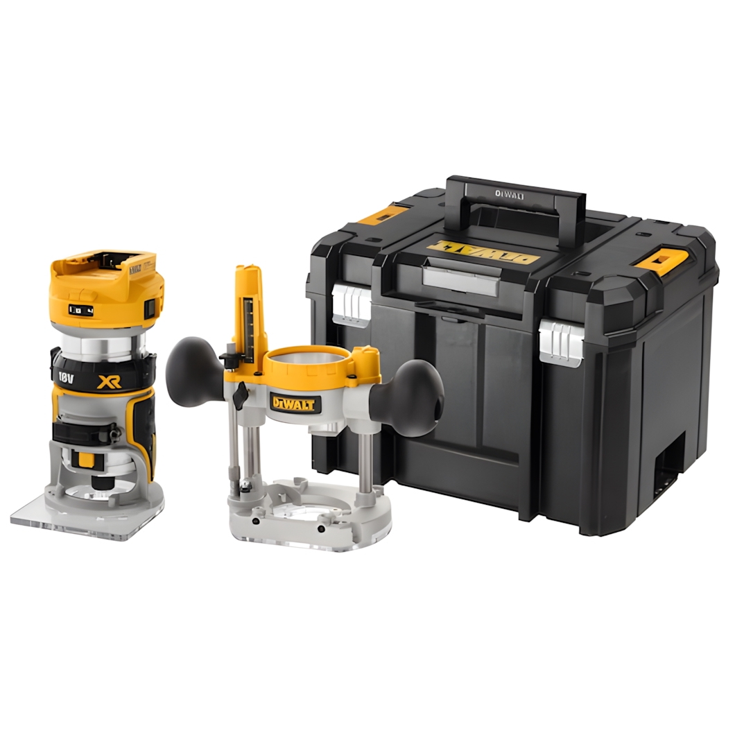 Fræsari 18V XR 8mm 1/4" Dewalt DCW604NT Solo Tstak