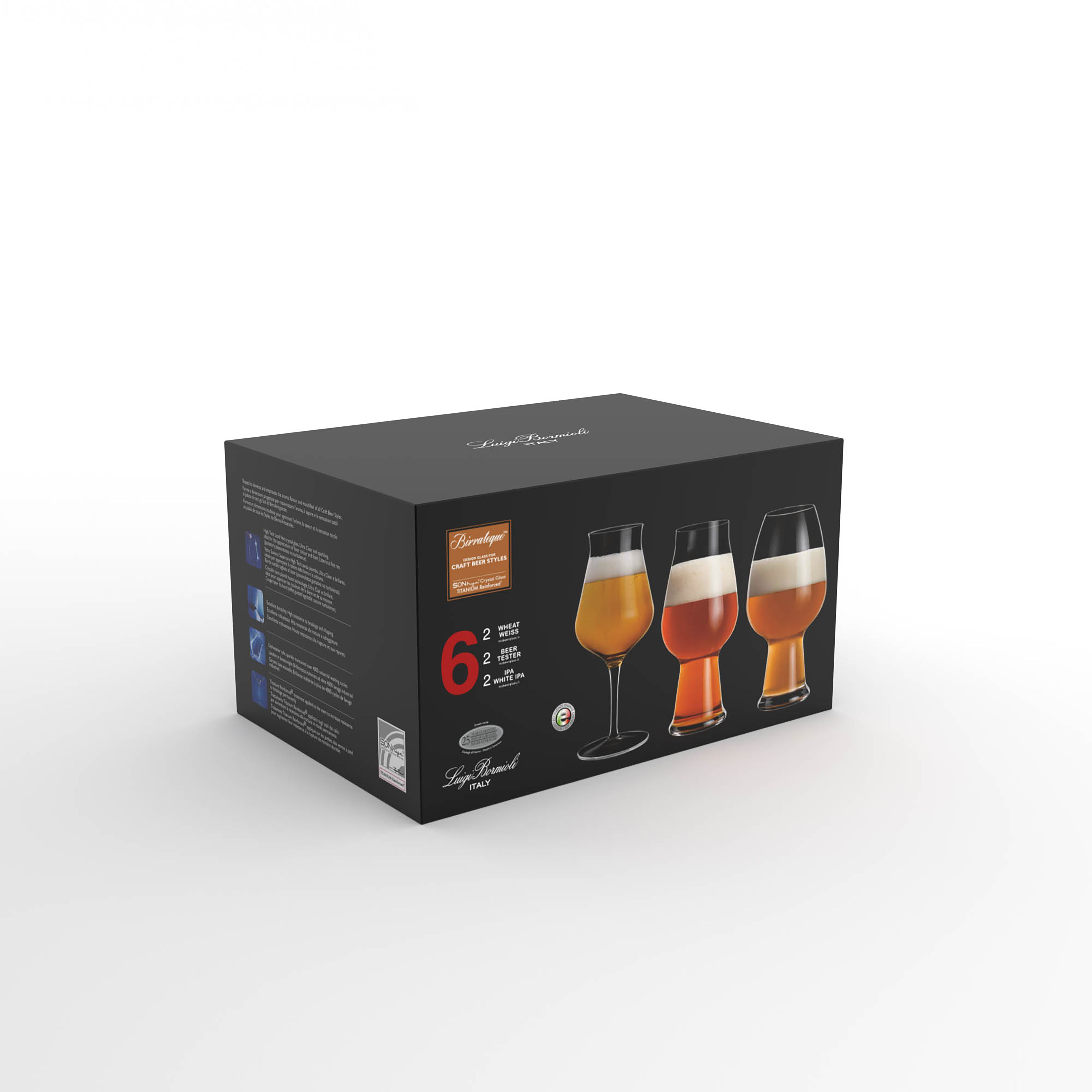 Bjórsmakkglös 6 stk