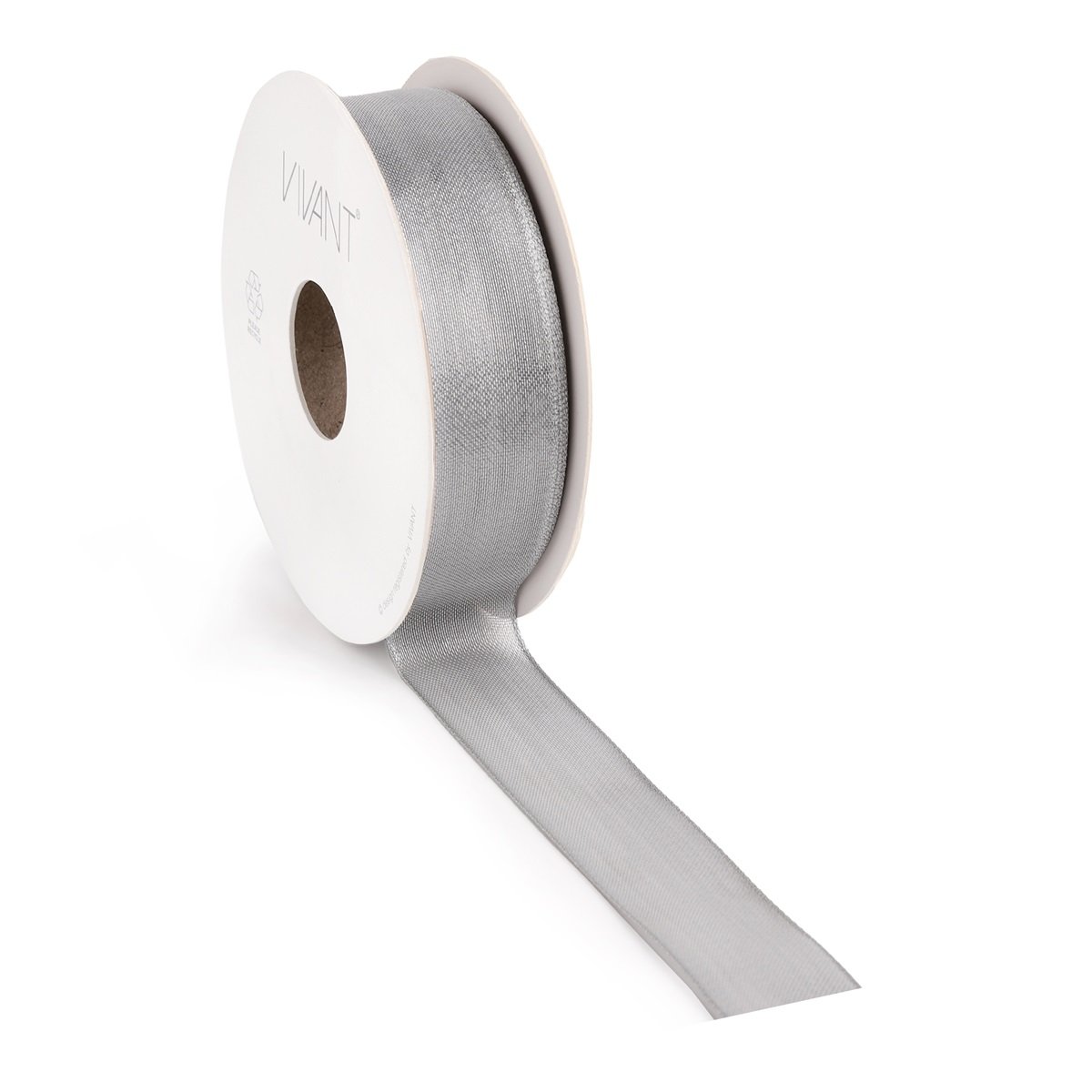 Borði 15m Metalize 25mm silfur