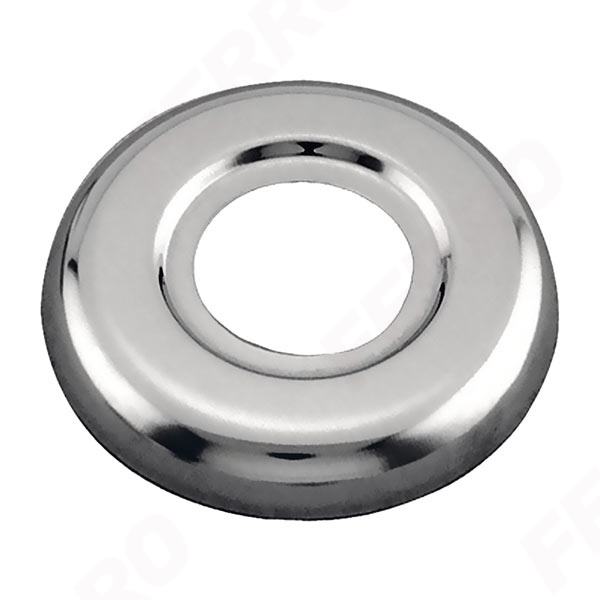 Rósetta 3/4" króm - flöt - R07W