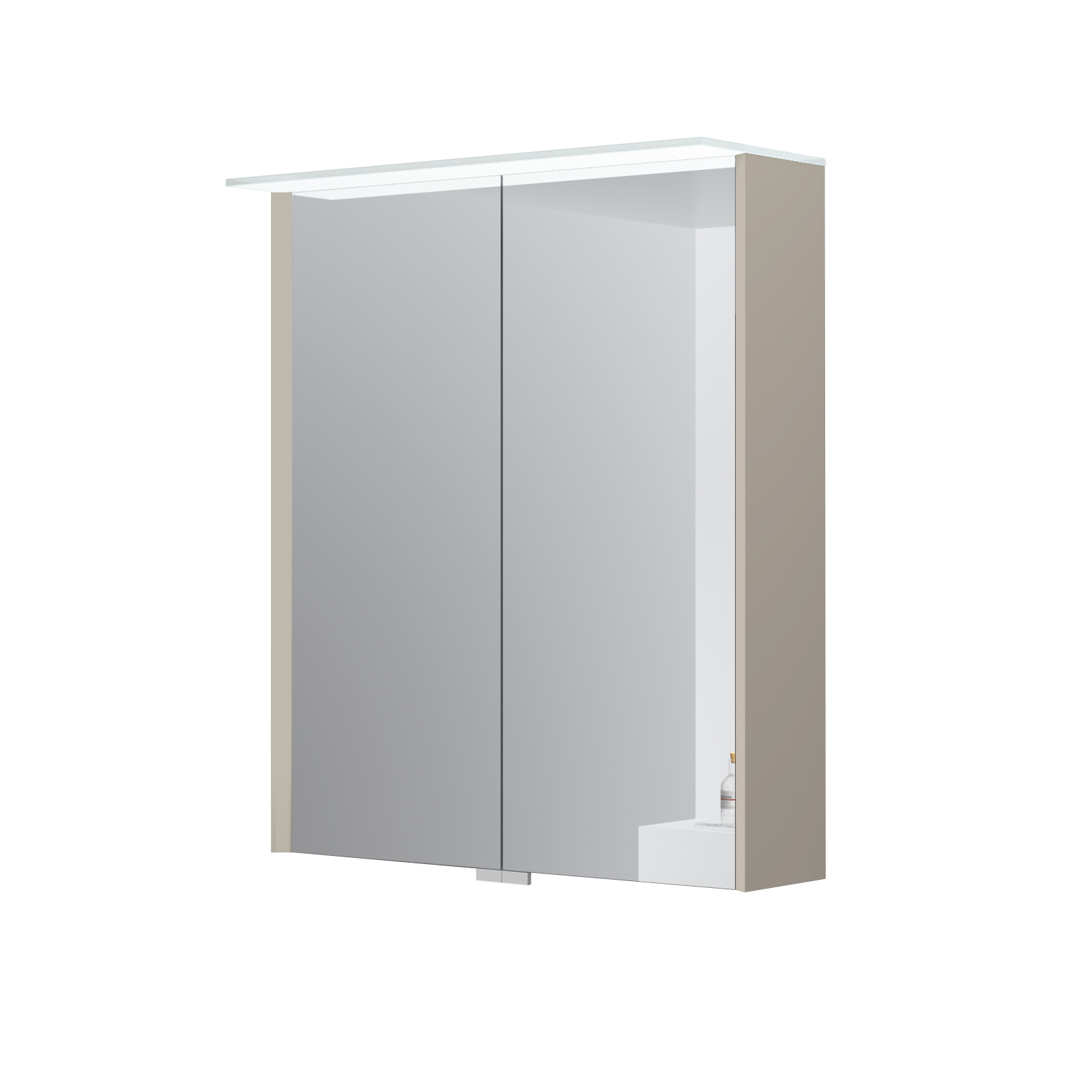 Speglaskápur LOFT m/tveim hurðum mjúkur cashmere 60cm