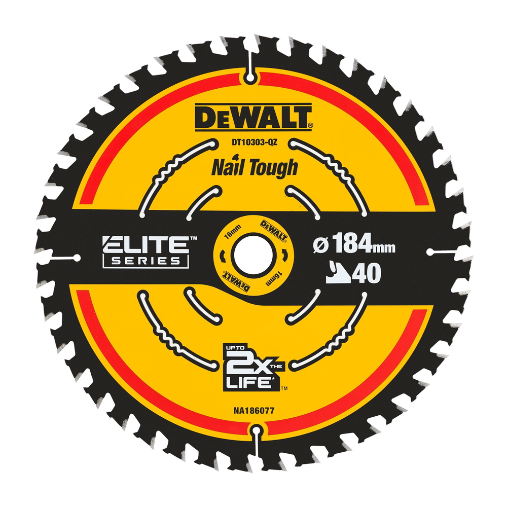 Hjólsagarblað 184x16x40T Extreme Elite Dewalt