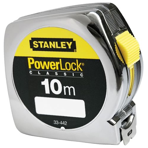Málband 10m Stanley Power Lock 0-33-442