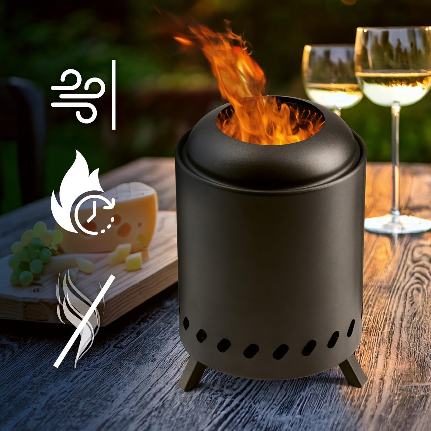 Eldstæði Landmann reyklaust borð 18cm