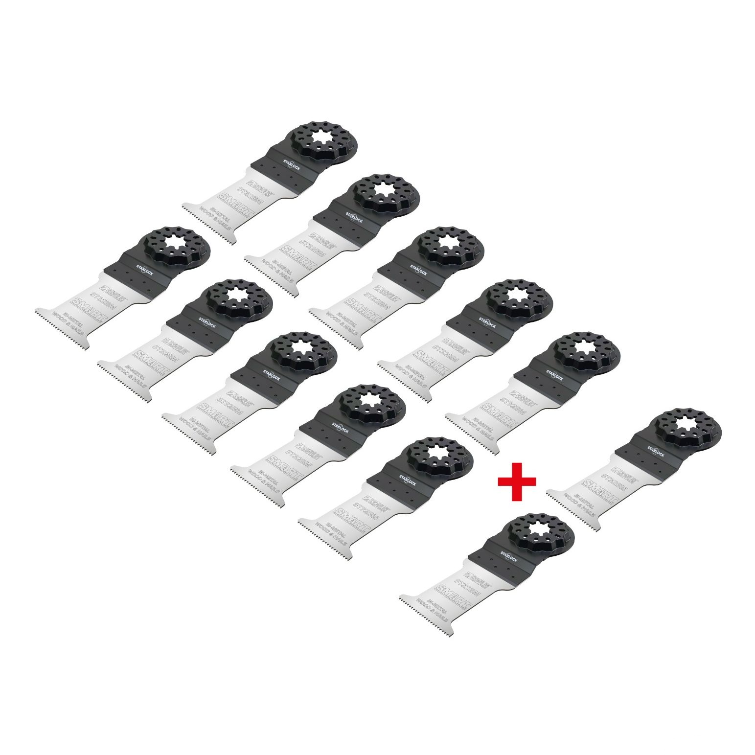 SMART Fjölnotablað 32mm Starlock Bimetal Smartbox ST32BM10+2