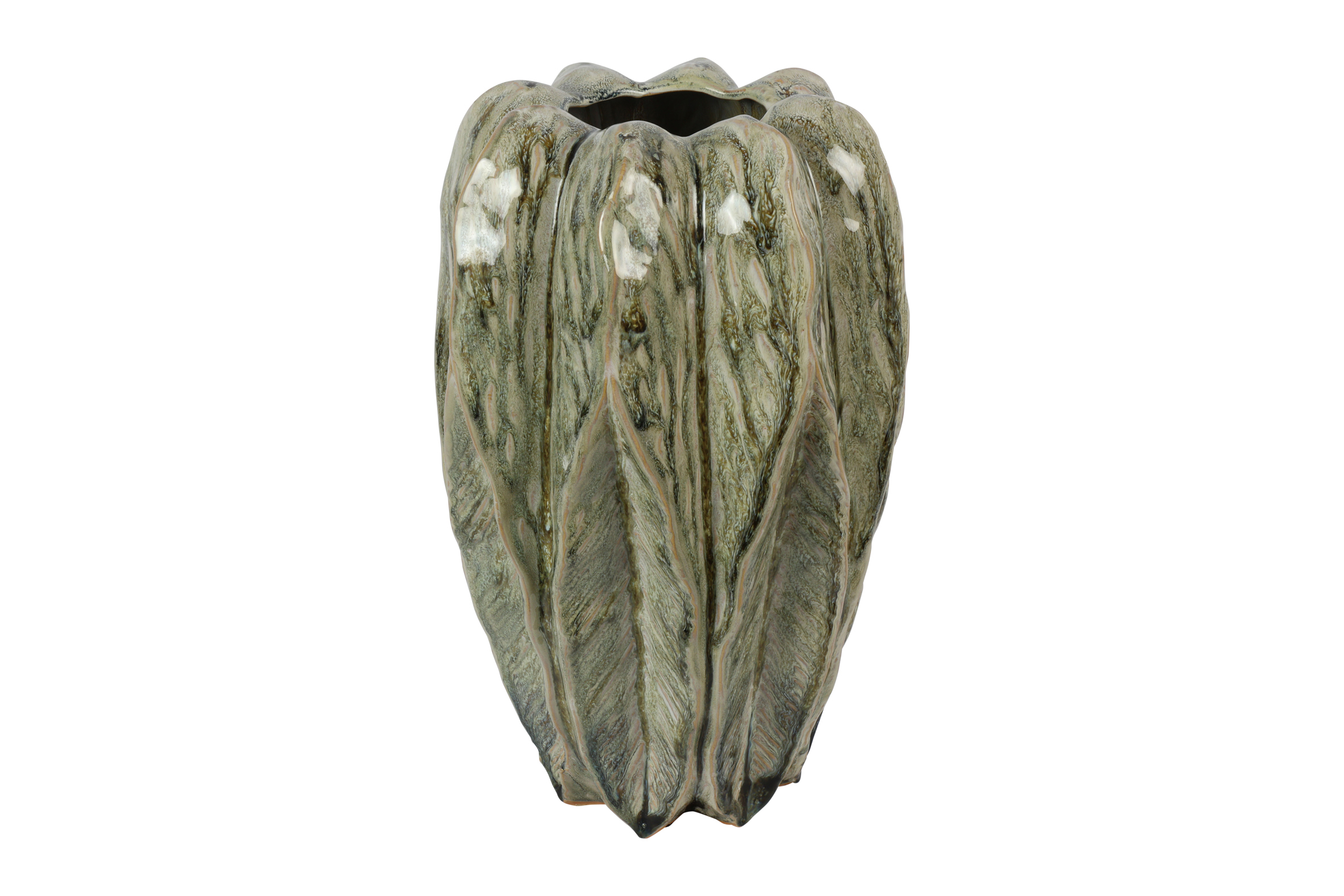 Vasi Levi leaf l grænn 26*h40,5cm