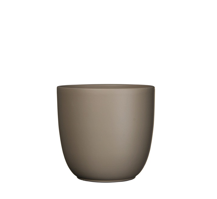 Pottur Tusca taupe mattur H6,5*7,5cm