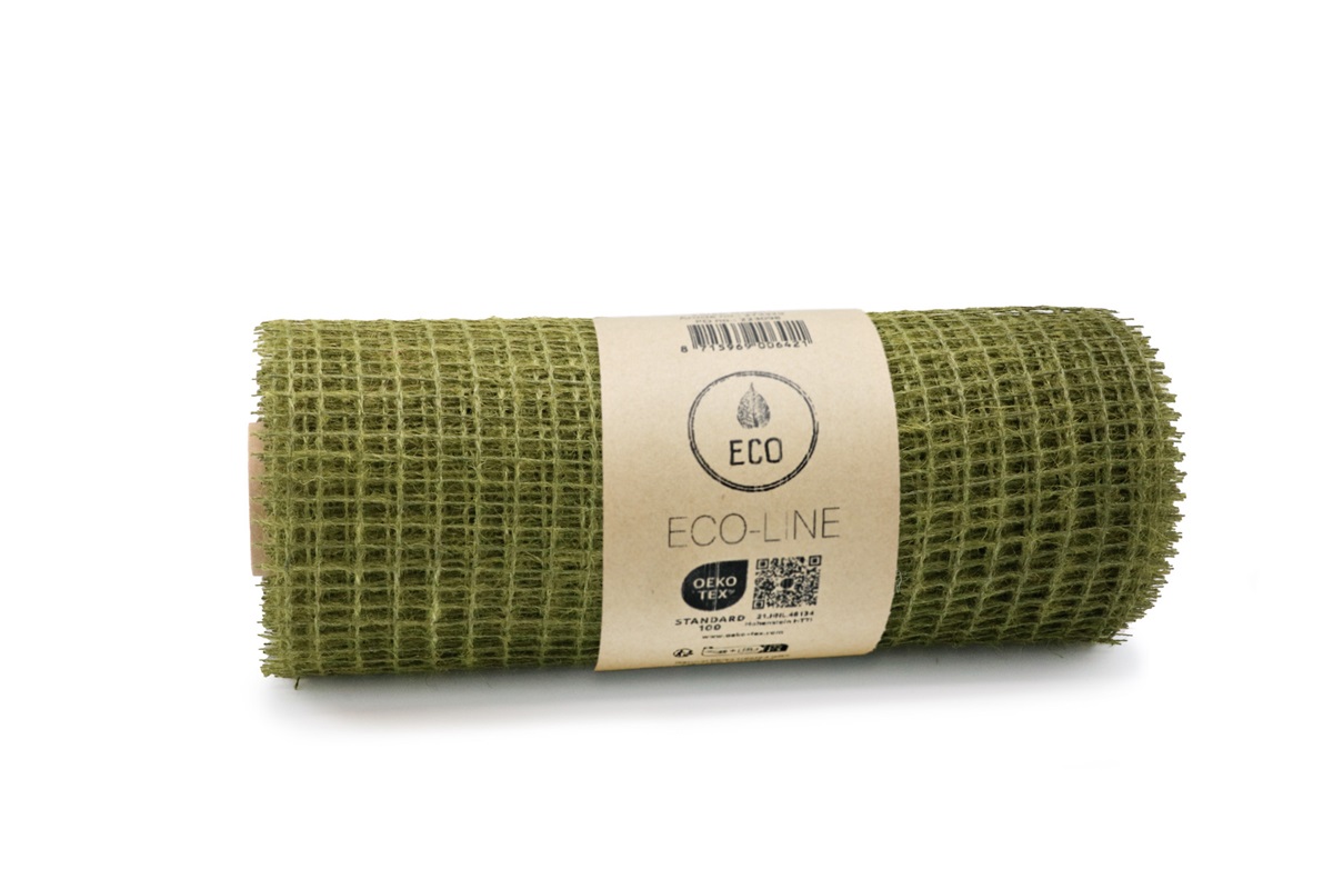 Efni Sizo Line 30cm*5m olive grænn