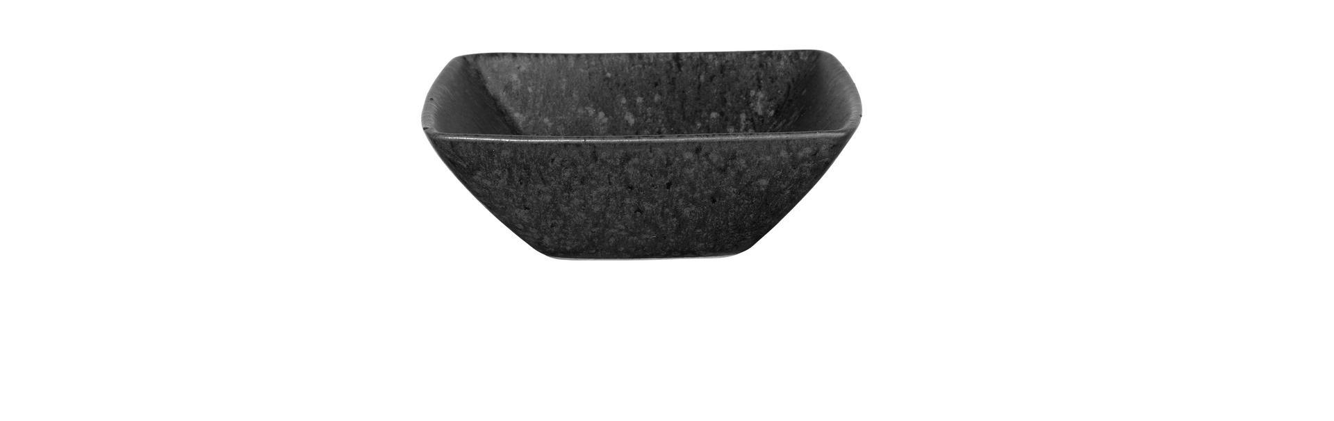 Skál, ferköntuð, black iron