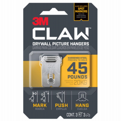 Myndafesting Claw f/gips veggi  20 kg