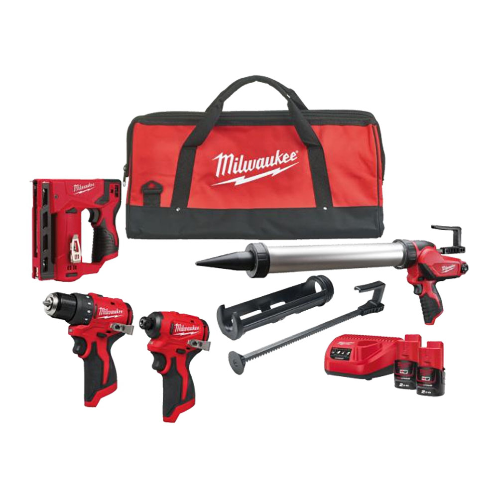 HleðsluSett 12V 4vélar + 2.0Ah Milwaukee BLPP4DKA-202B