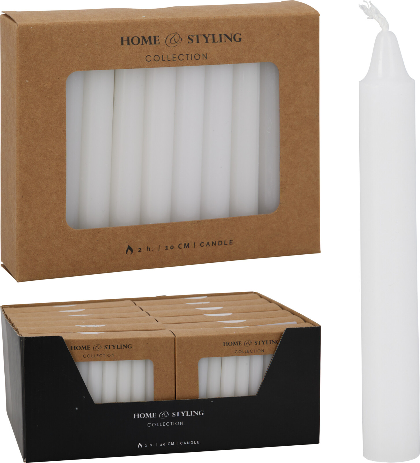 Kerti 10cm 20stk hvítt