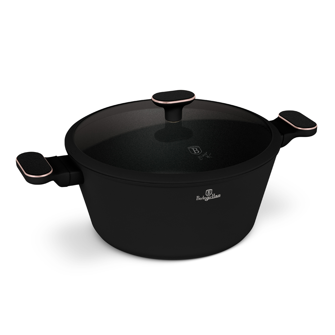 Pottur m.loki 28 sm, Black Rose
