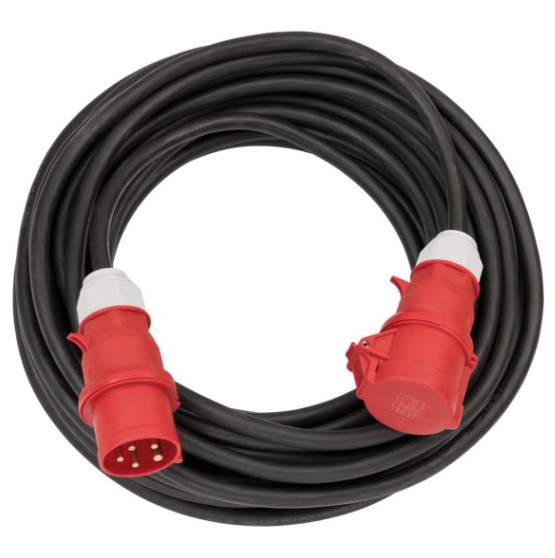 FRAML RAFM CEE 5P32A 25M GÚMMÍ 5G4.0 IP44 400V/32A KLÓ+HULSA