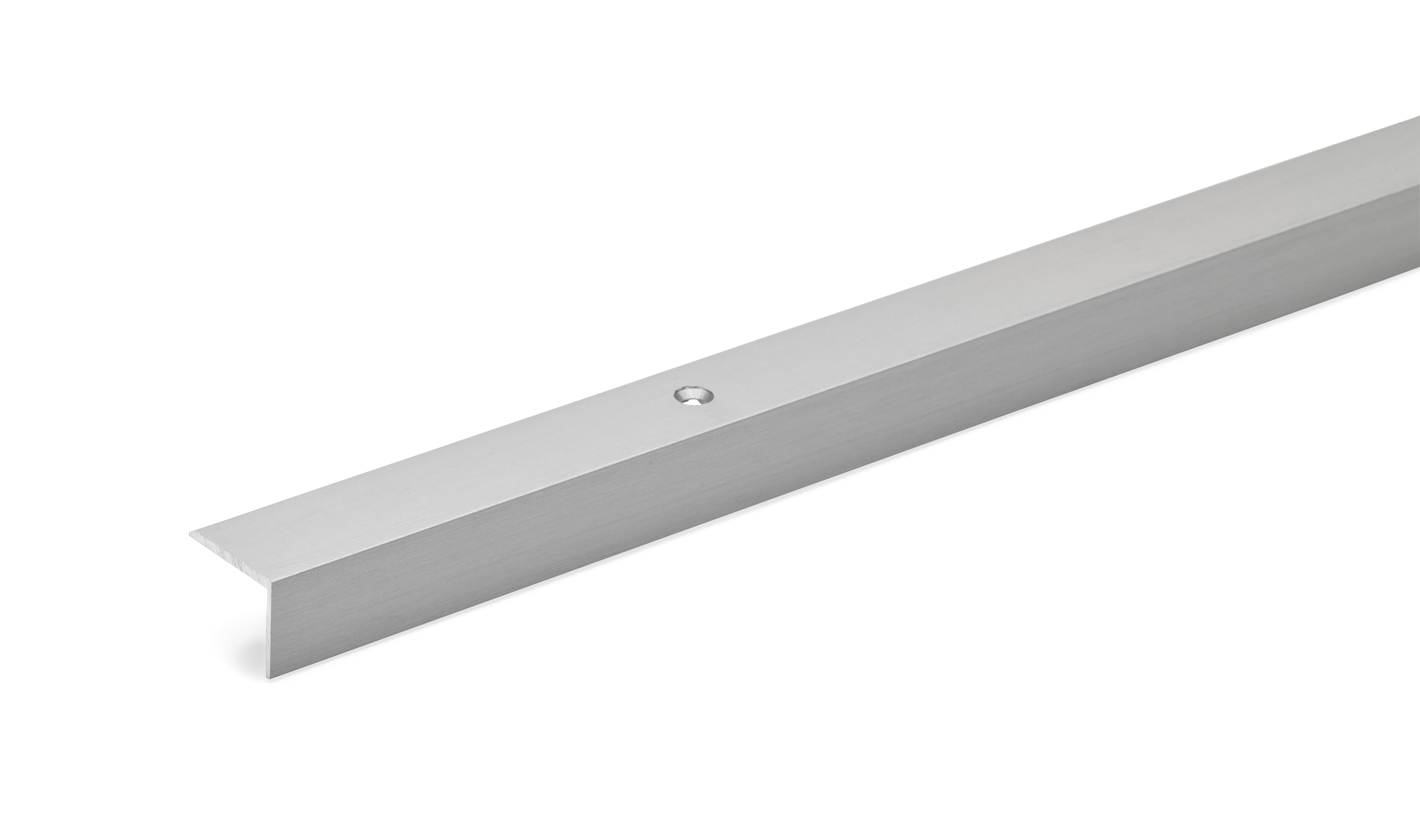 Frágangslisti Vinkillisti 200cm L, 2,5cm B, Burstað stál