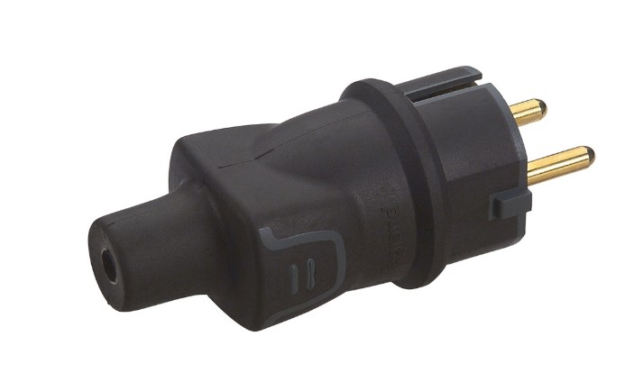 KLÓ GÚMMÍ 50196 16A-IP44 HÖGGÞ.IK08, IP44/IK08/ MAX 3x2,5 #