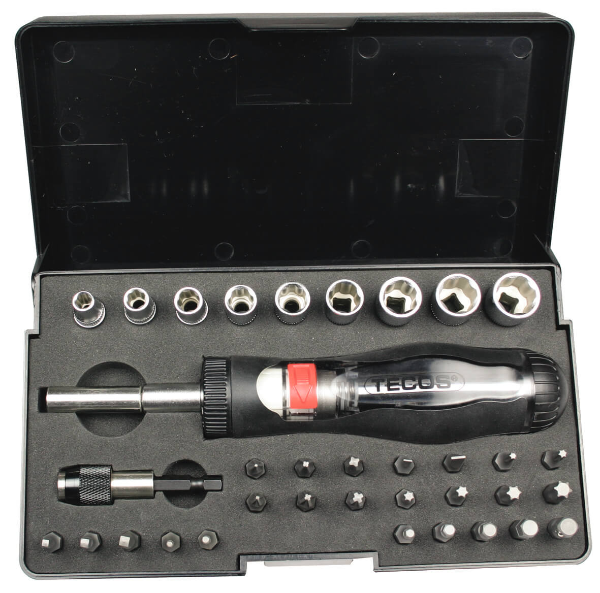 SKRÚFJÁRN /SKRALL)TECOS M.BITUM OG TOPPUM  35STK T-B035