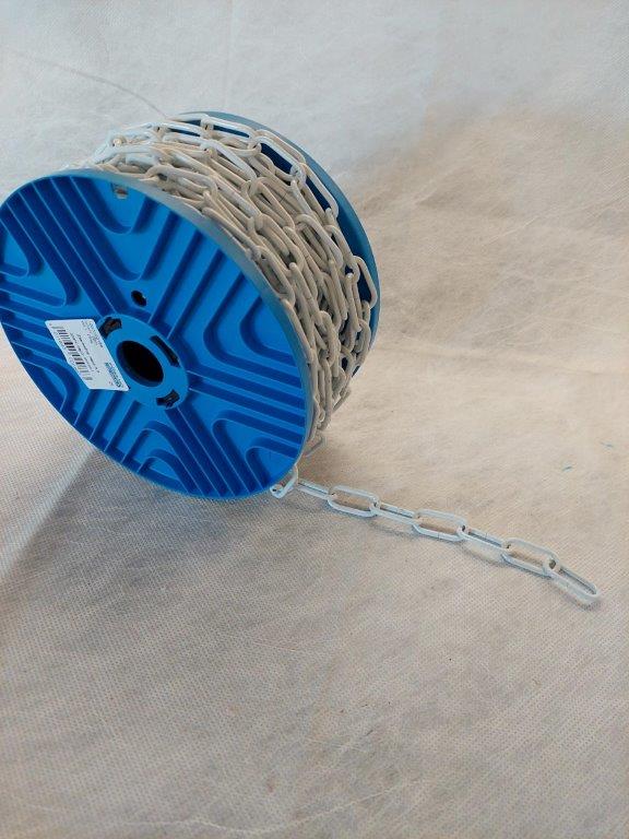 Keðja 1608/2,5 Hvít lökkuð 40m