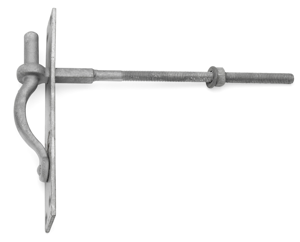 Stafli m/plötu+bolta 16 mm