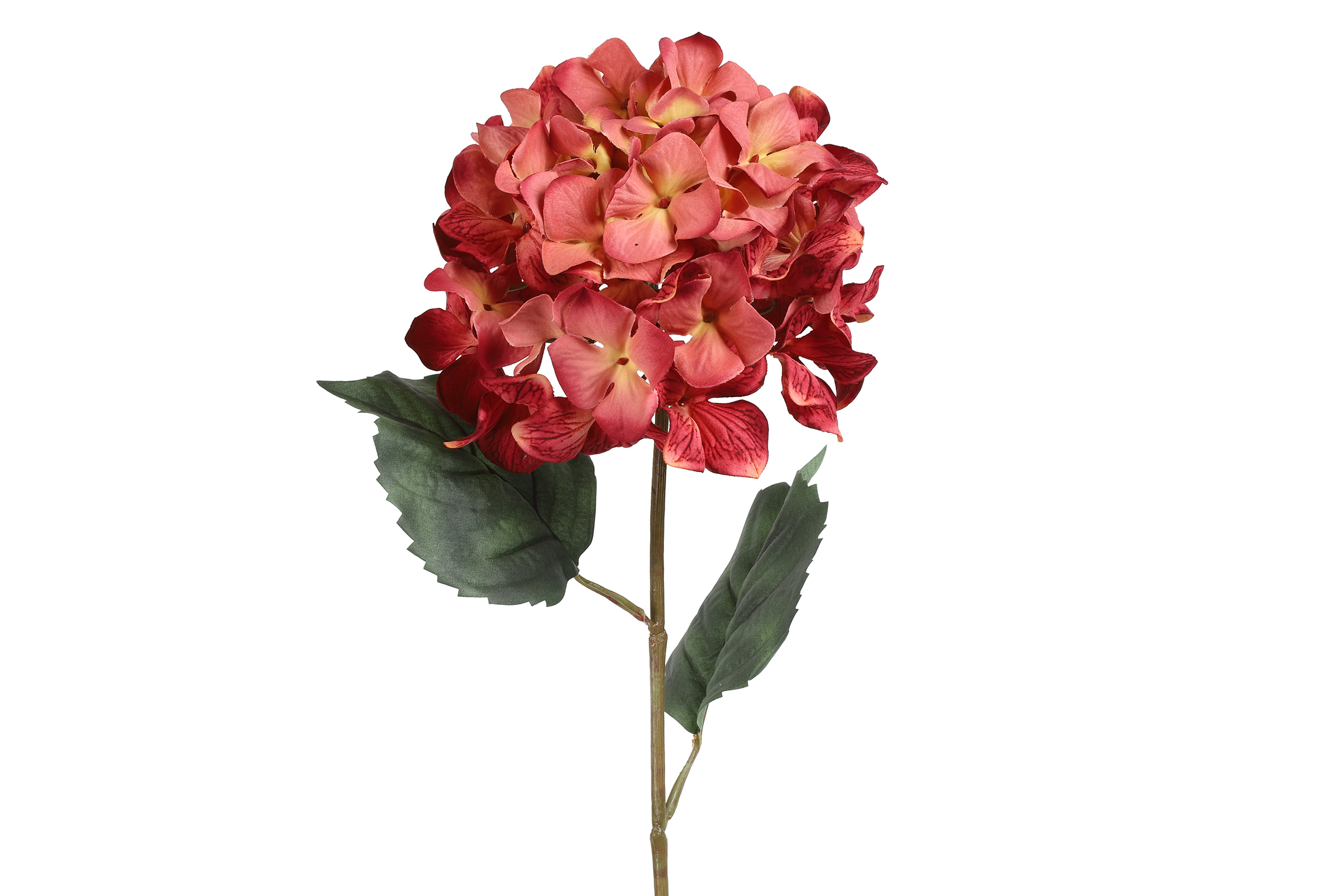 gervi Hortensía 20*h68cm ljós rauð