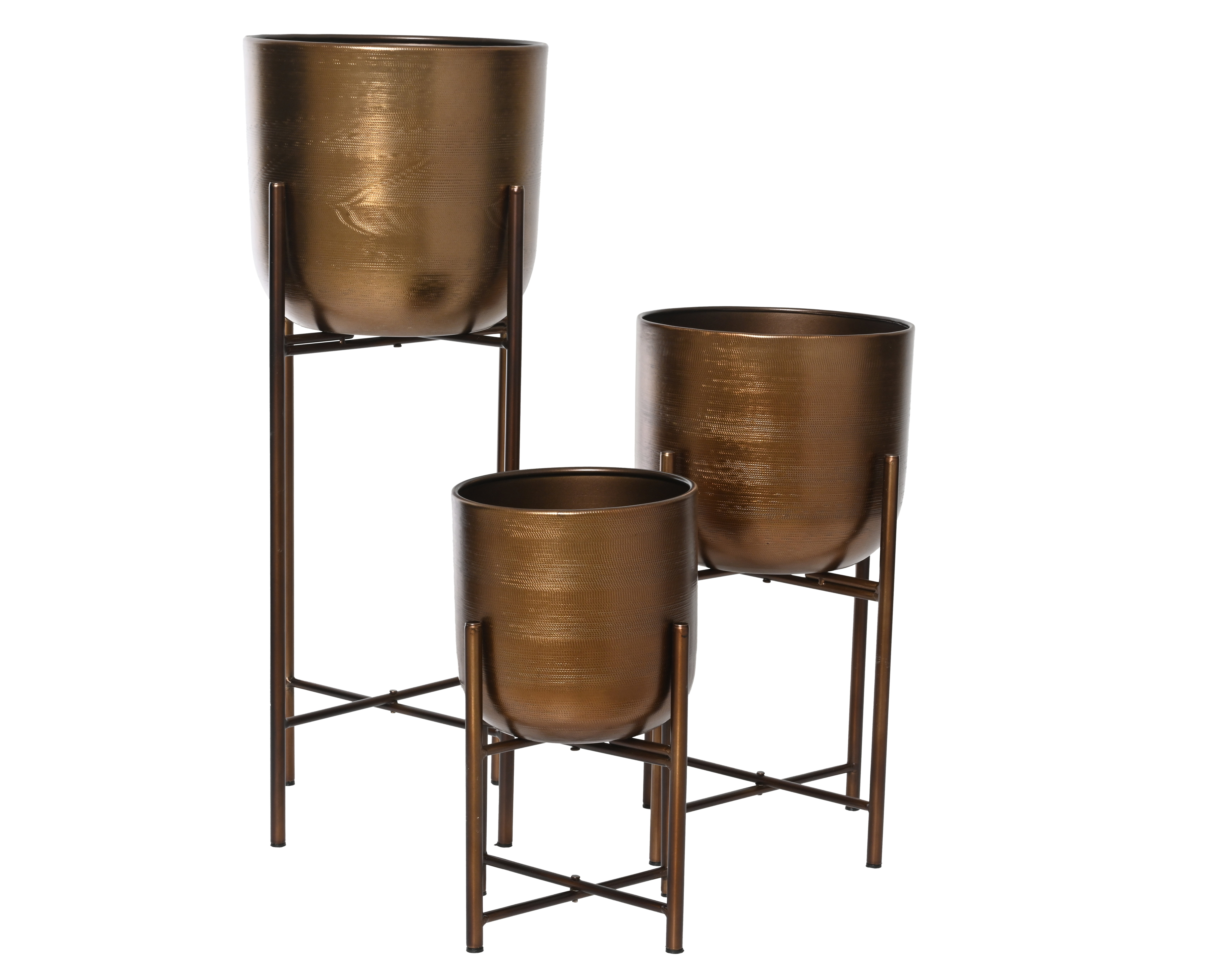 Pottur á standi járn með áferð miðstærð