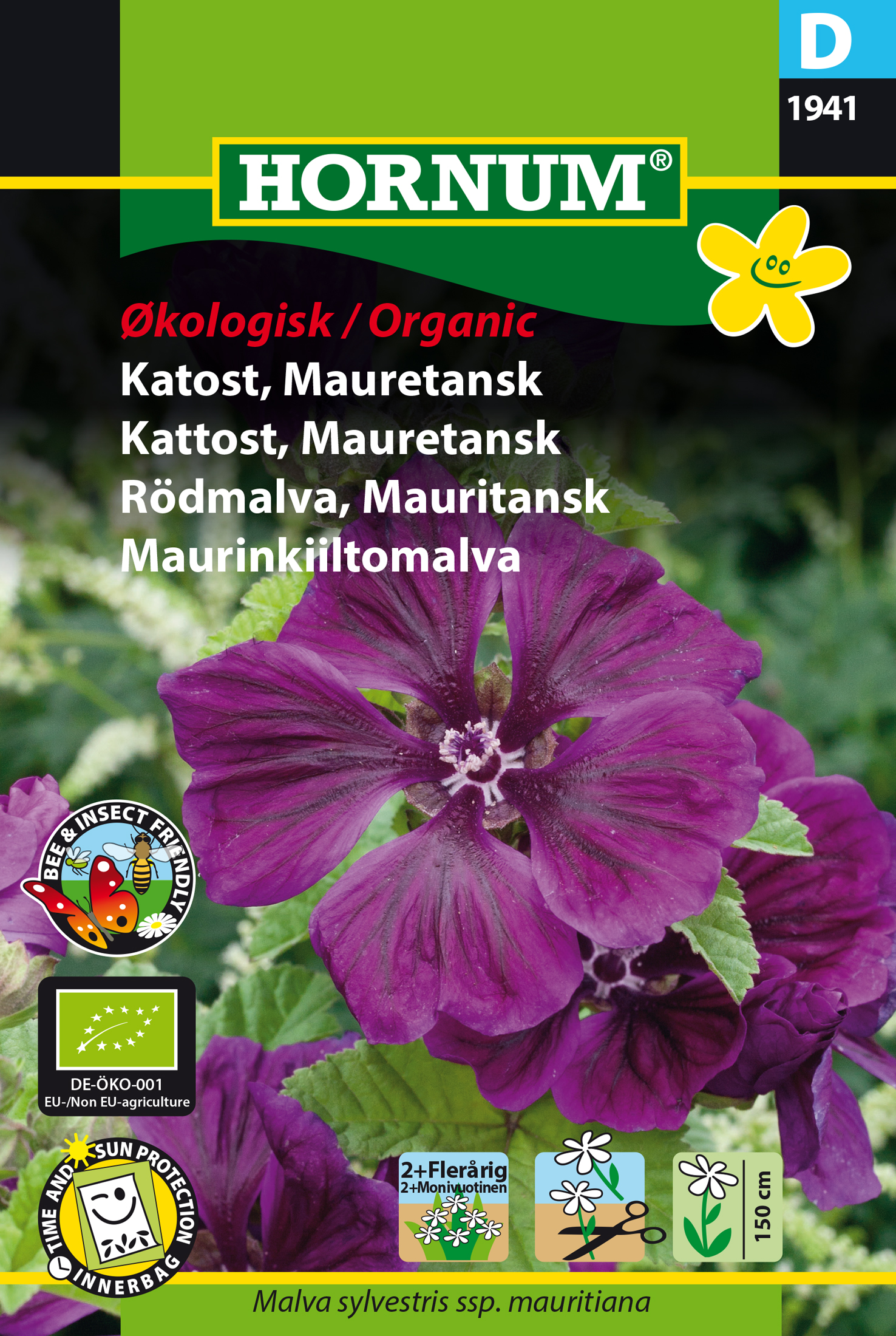 Fræ Skógarmalva Malva sylvestris lífrænt