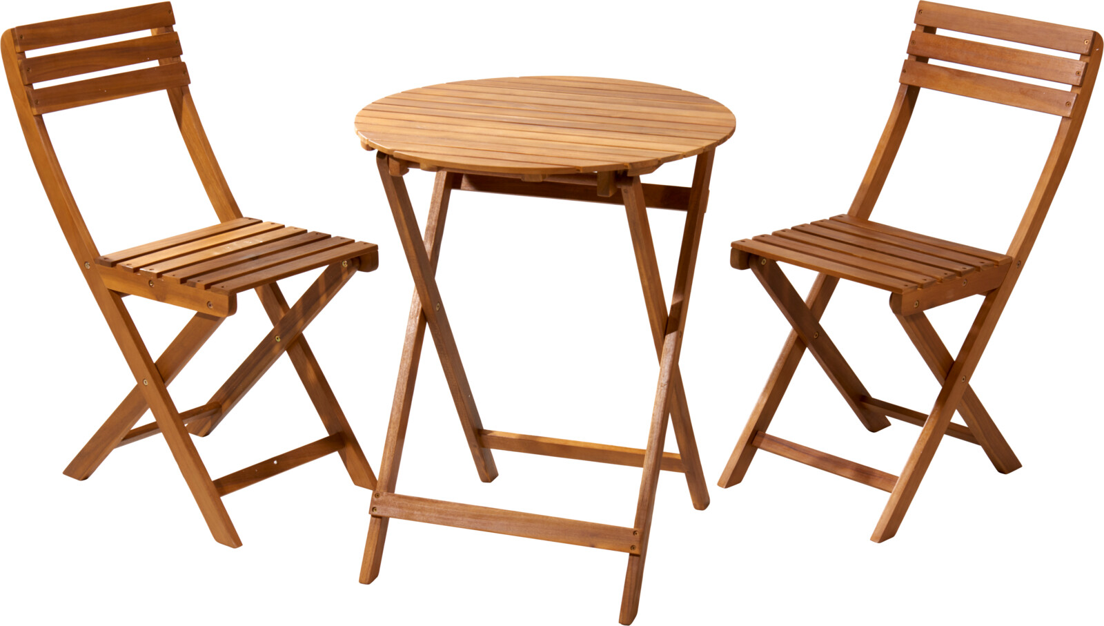 Garðsett bistro 3stk akasíu viður