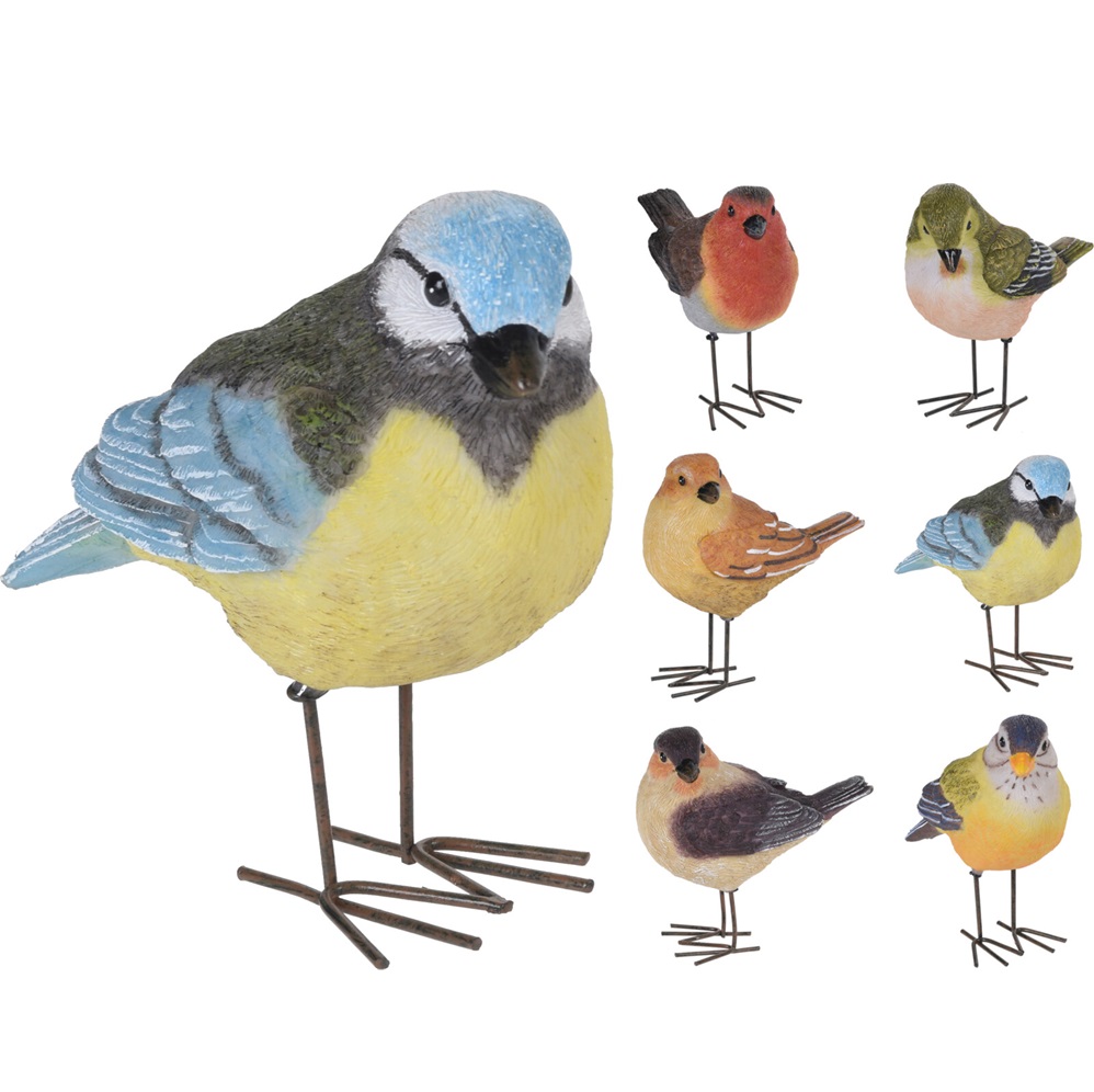 Stytta fugl 10cm, 6 mism.tegundir