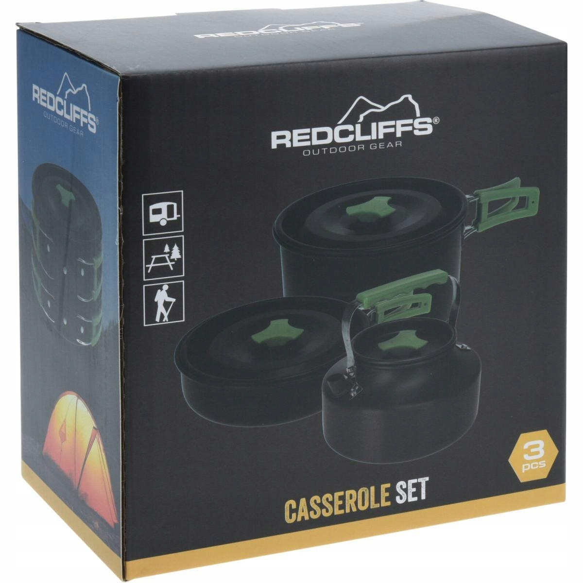 Útileigupottasett Redcliffs 3 stk