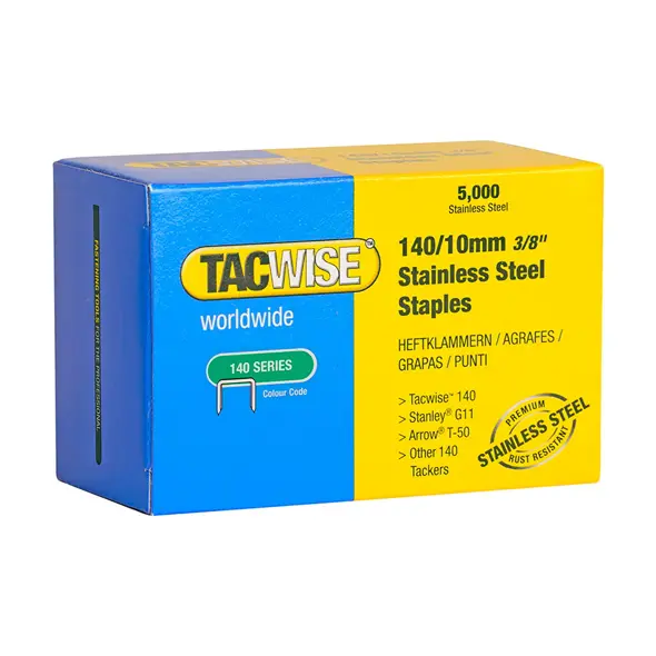 TACWISE Hefti 140/10mm 5000stk - ryðfrí - Húsasmiðjan