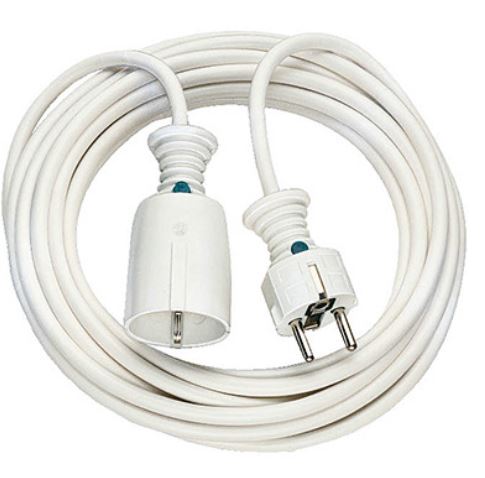 Rafmagns framlengingarsnúra 5 m hvít innanhús
