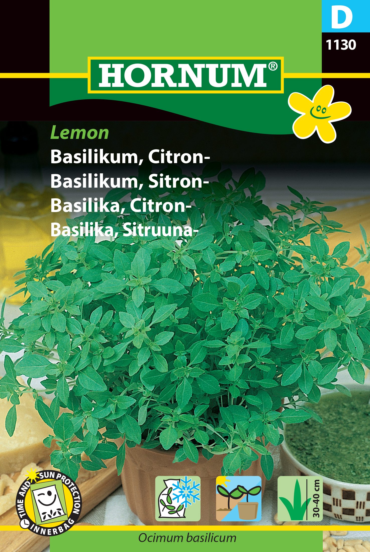 Fræ Basilika Ocimum basilicum Lemon