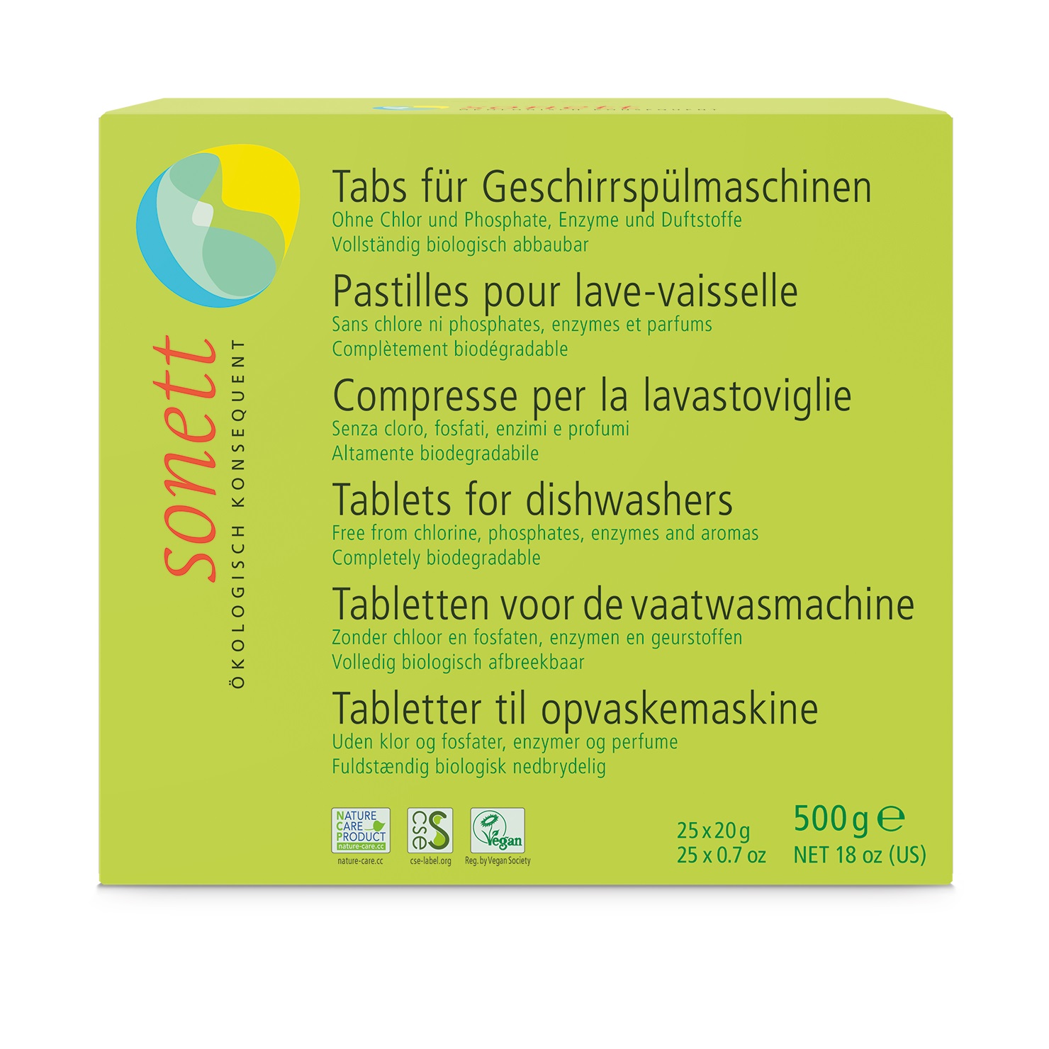 Sonett uppþvottatöflur 500gr.