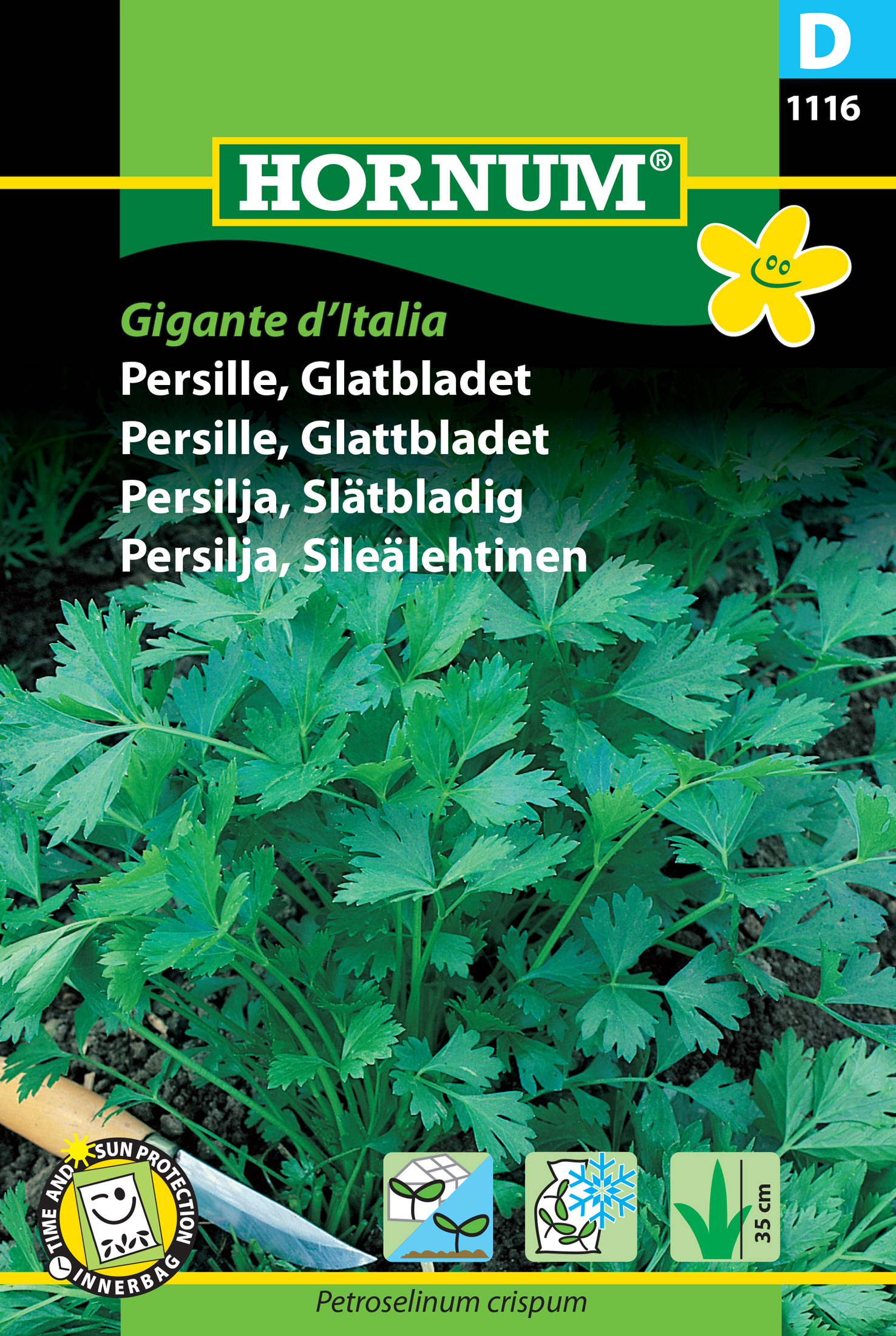 Fræ Steinselja Petroselinum crispum Gigante d'Italia
