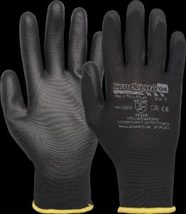 Vinnuhanskar Micro Tech 10, svart m.gripi