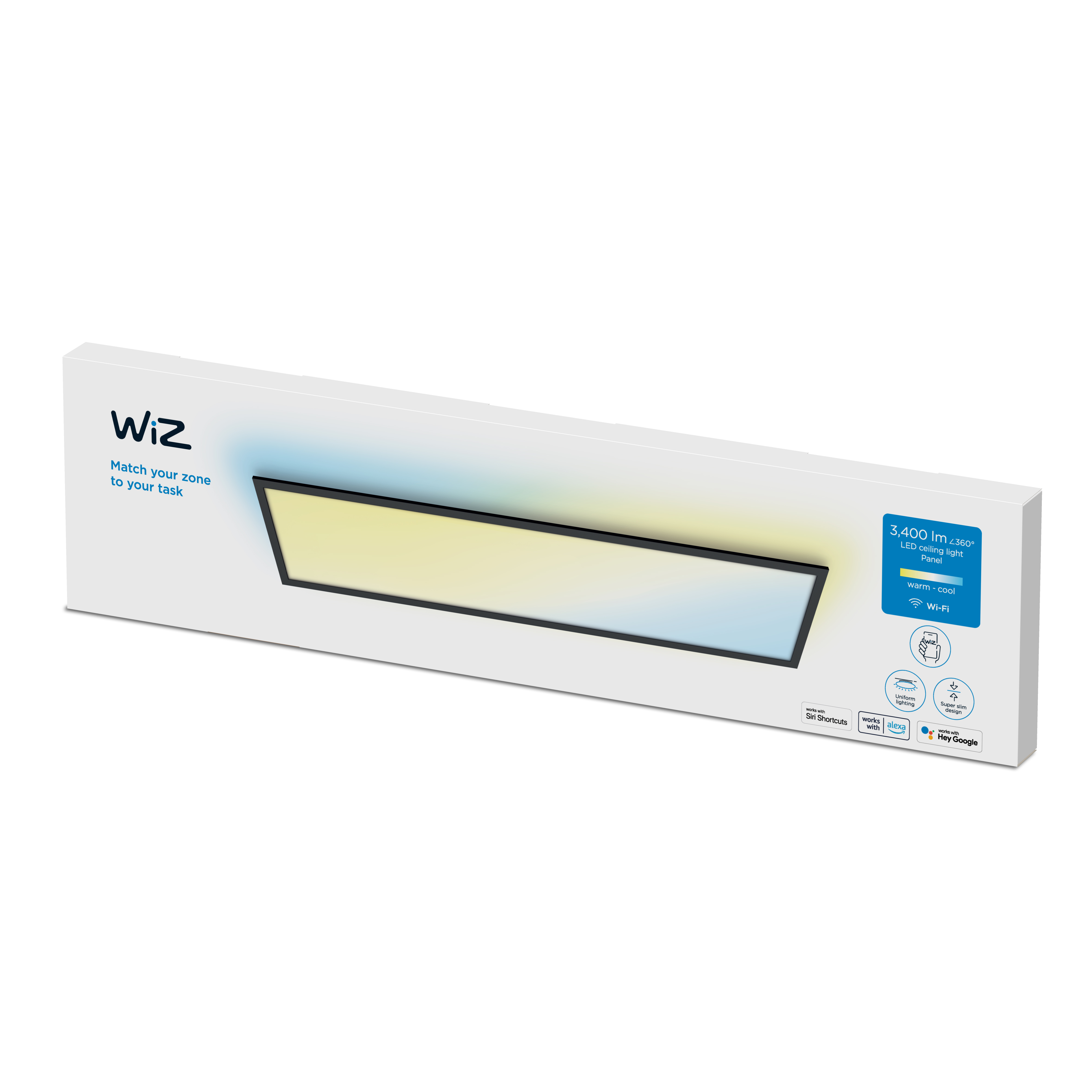 Panel WiZ Ceiling RT 36W Black 27-65K TW