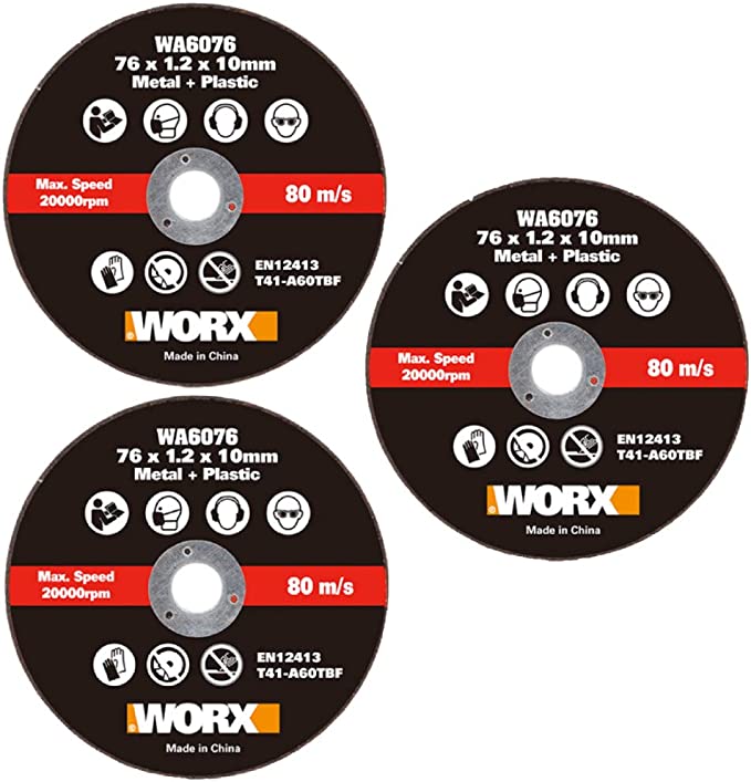 WORX SKÍFA 76MM WA6076.3(3STK) Í SÖG WX801