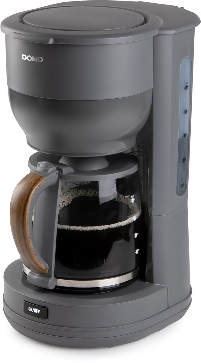 Kaffivél Domo Wood you grá 1,25 L
