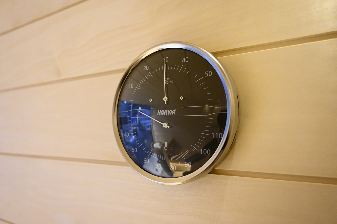 Harvia hita og rakamælir hringlóttur 160mm ryðfrírA-210-THS