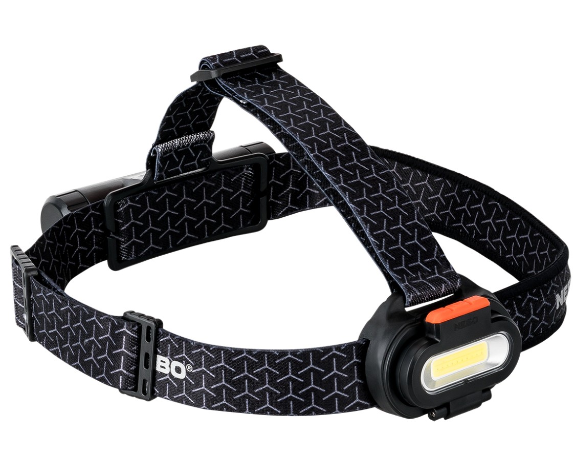 Höfuðljós NEBO Einstein Hybrid 1500 Lumen, hlaðanleg rafhl.