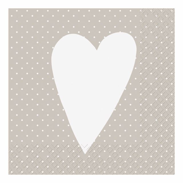 Servíettur Tilde Beige 33*33cm Stewo