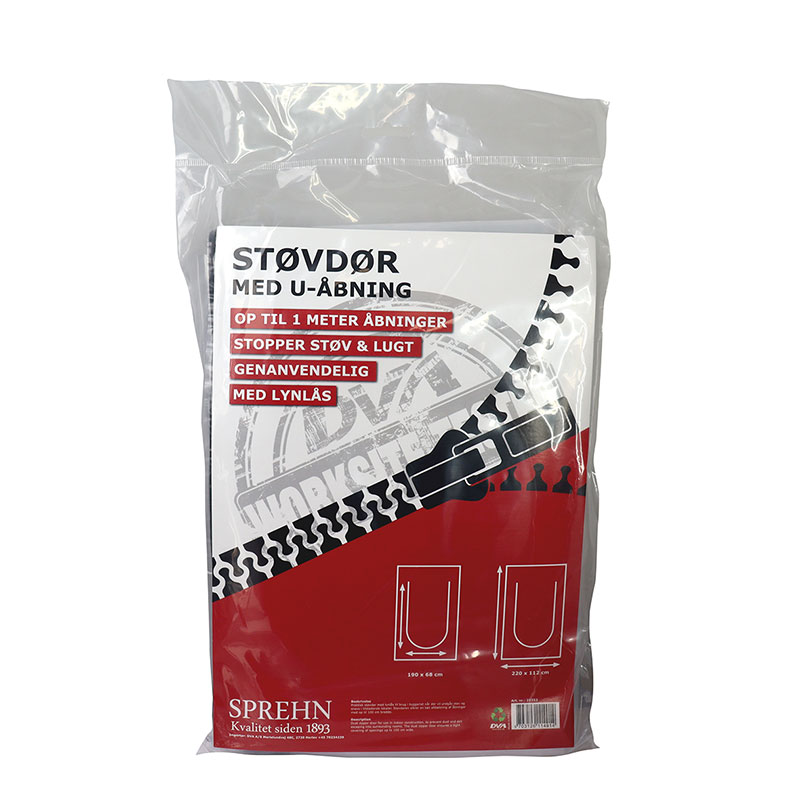 Plastyfirbr f/hurðargöt Sprehn H220 x B112cm