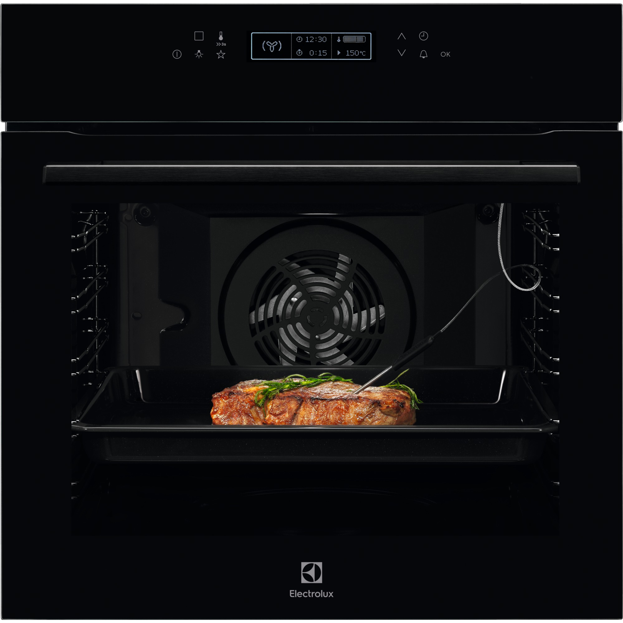 Ofn EL COE7P31B pýrólískur 71ltr svartur