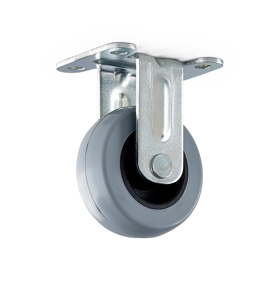 Hjól 100 mm grátt fast ber 55 kg