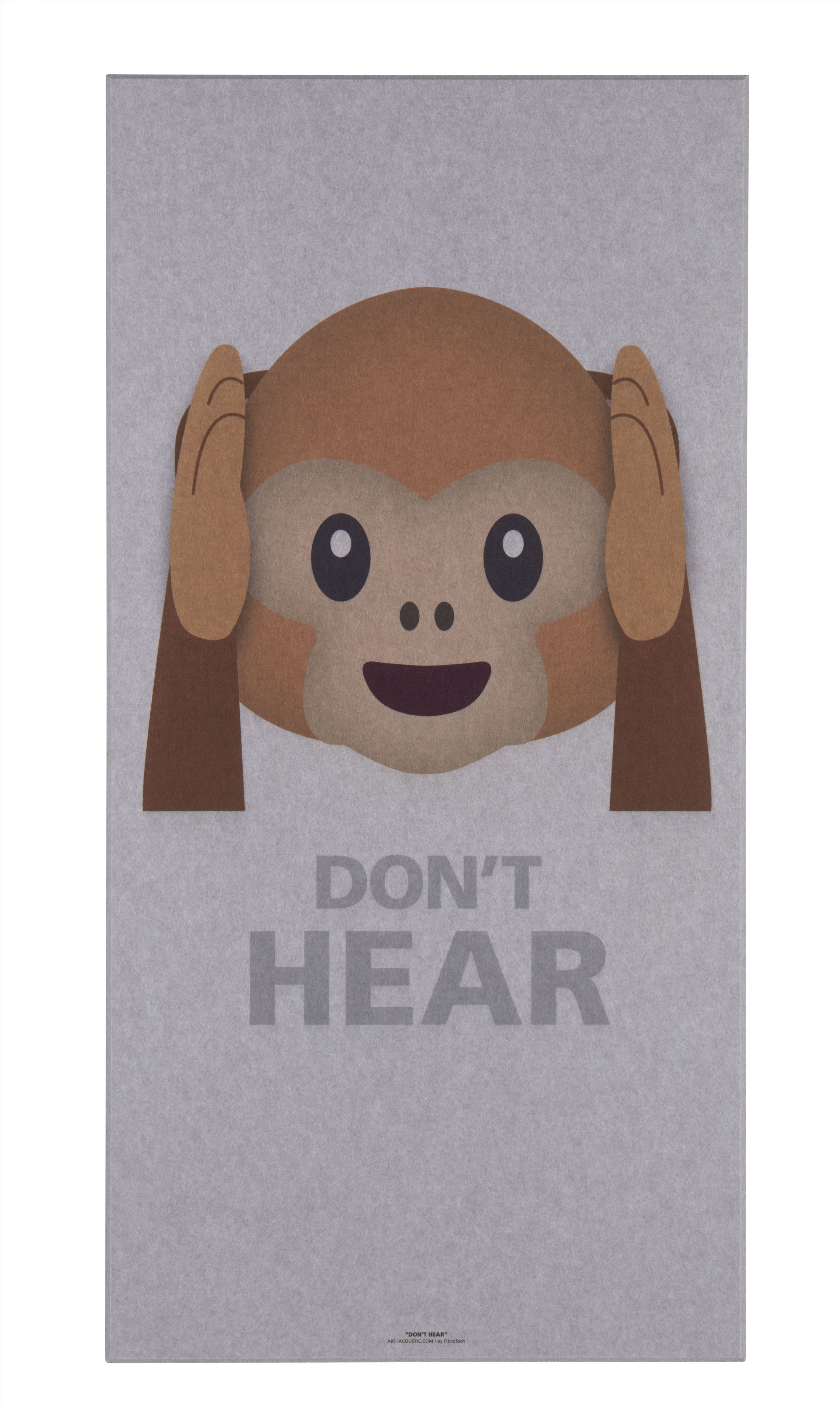 Hljóðdempandi mynd Api heyrir ekki L.grátt