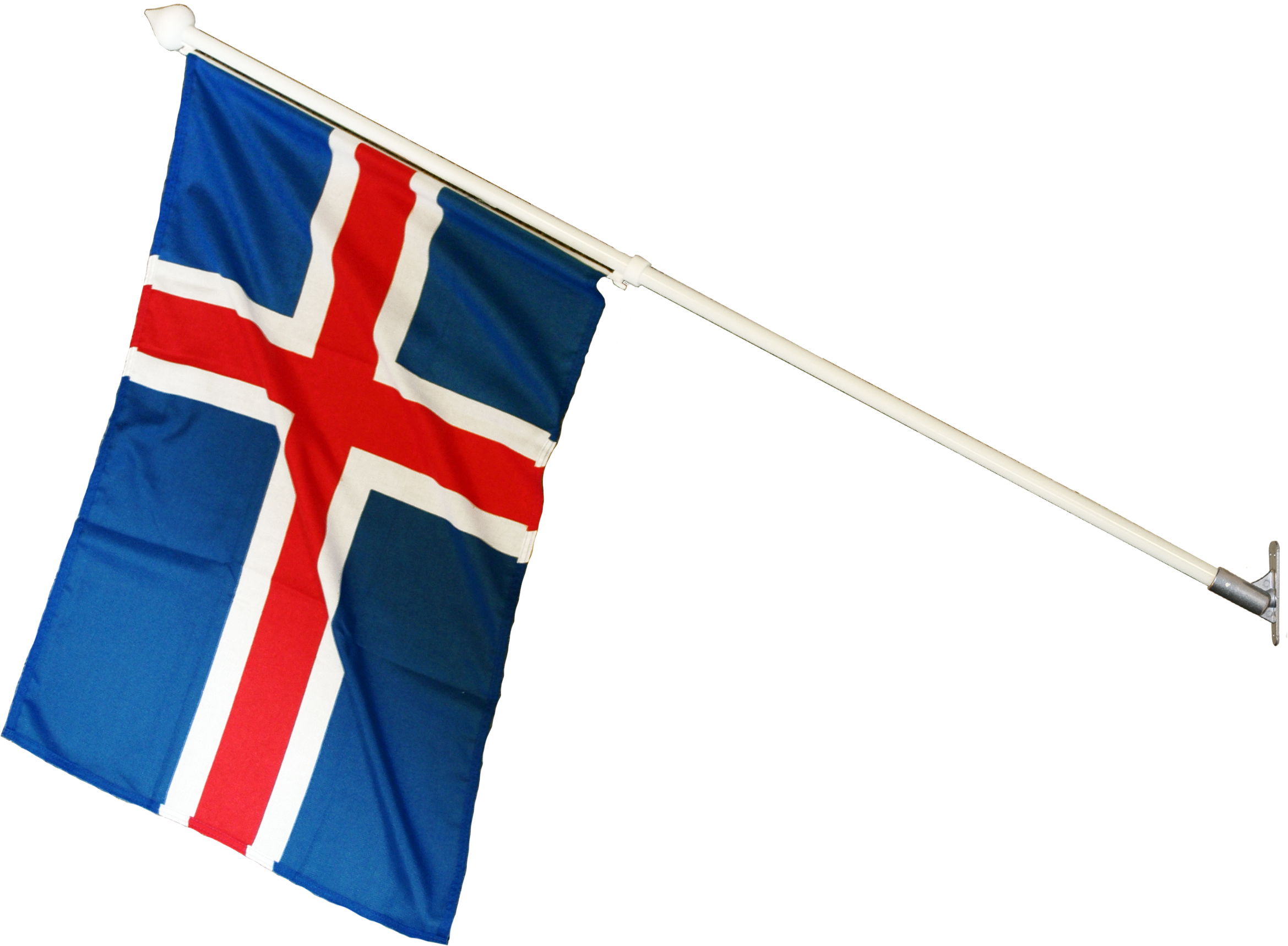 Hallandi fánastöng m.fána