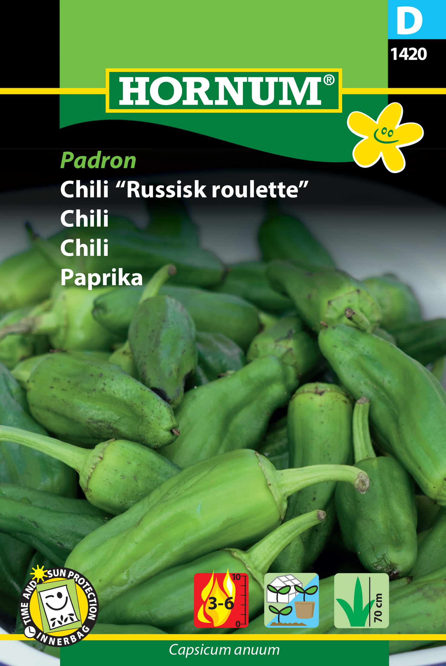 Fræ Chili Capsicum anuum Padron
